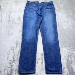 Roebuck & Co Premium Slim Straight Leg Jeans Mens Blue Denim Sz 32" Grunge Retro